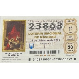 Décimo Lotería Navidad nº 23863