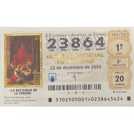 Décimo Lotería Navidad nº 23864