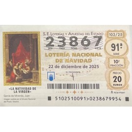 Décimo Lotería Navidad nº 23867